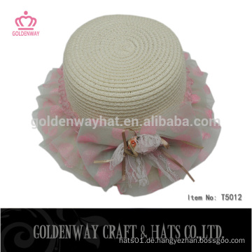 Fancy Hüte für Baby Mädchen Papier Stroh Floppy Hüte